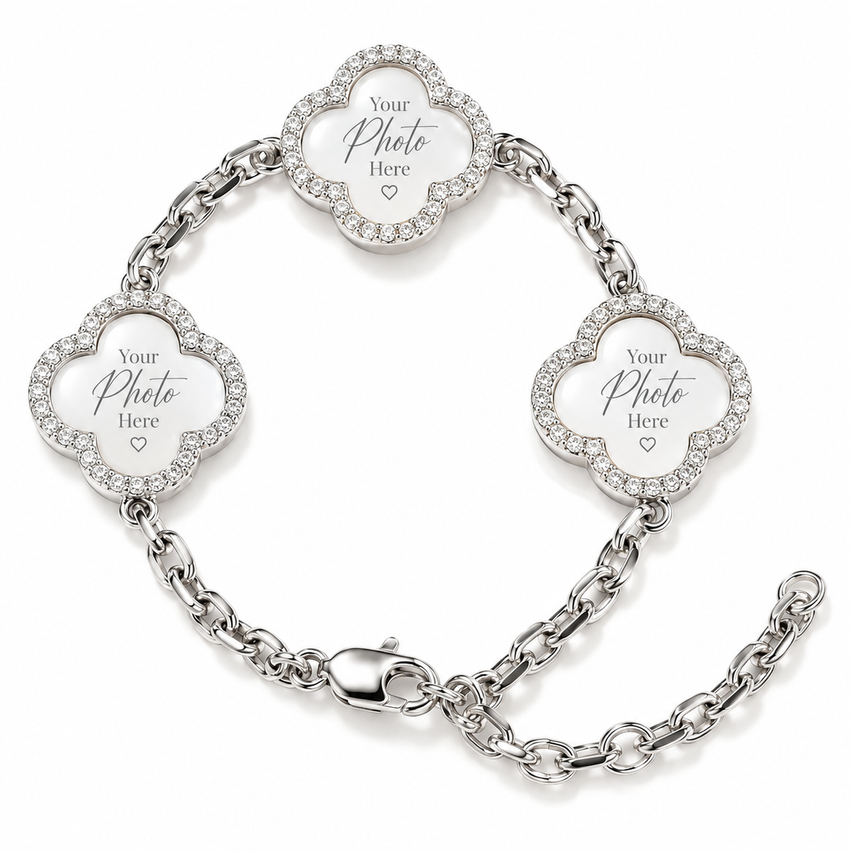 Photo Clef | Personalized Clover Photo Bracelet