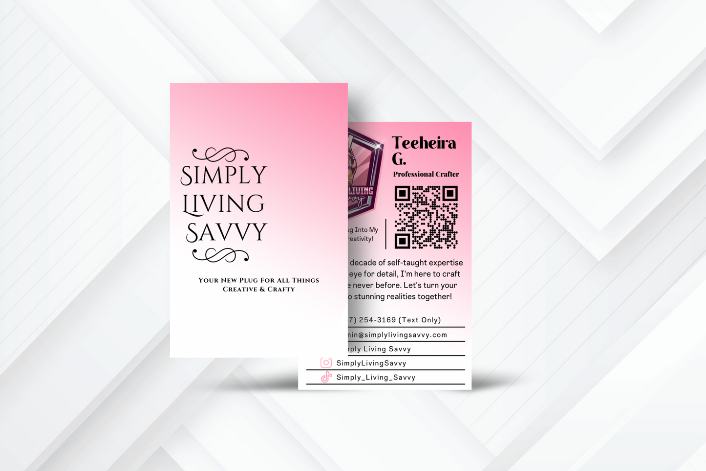 Set Of 50 Business Cards (Fully Designed & Printed)