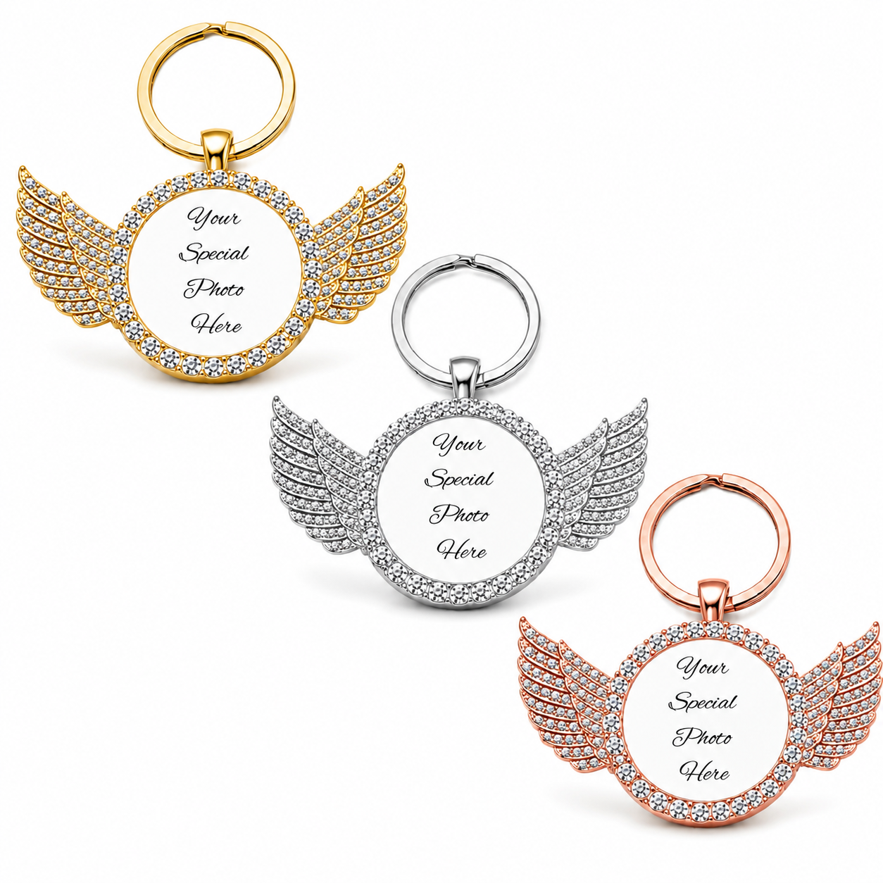 The Angel Photo Keychain