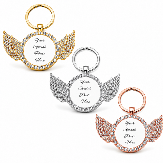 The Angel Photo Keychain