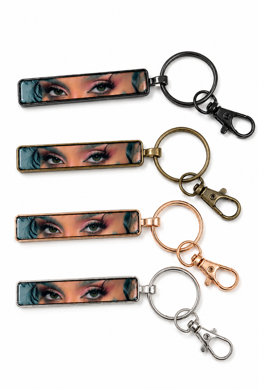 All Eyes On You Photo Keychain