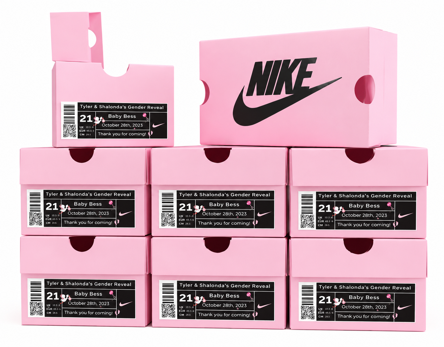 Sneaker Themed Favor Boxes (12 Count – Fully Assembled)