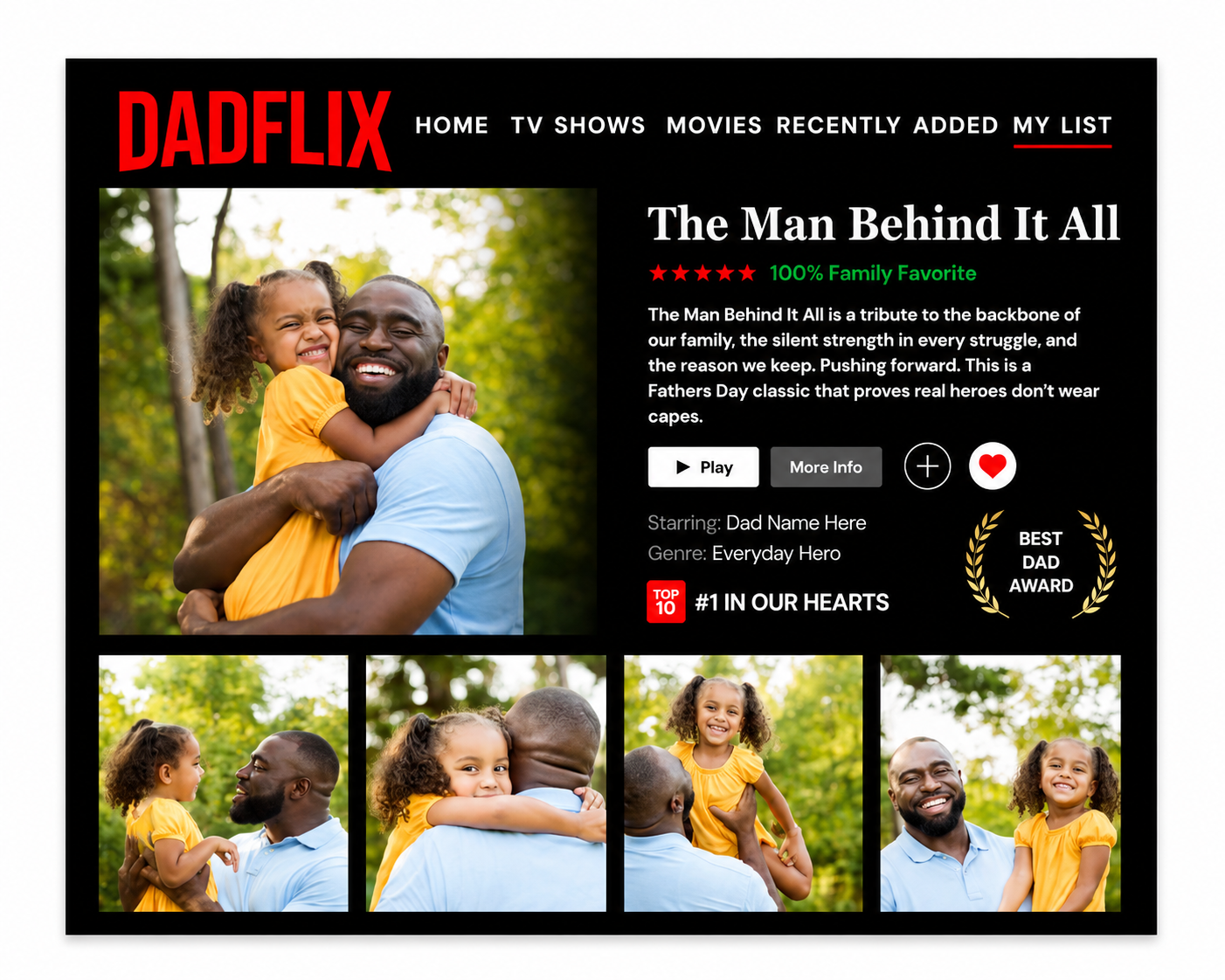 The Dadflix Poster