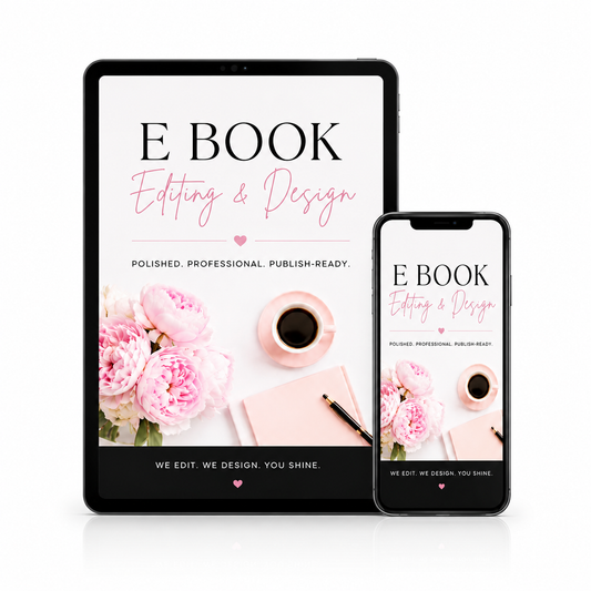 Booked & Branded: E-Book Editing + Design
